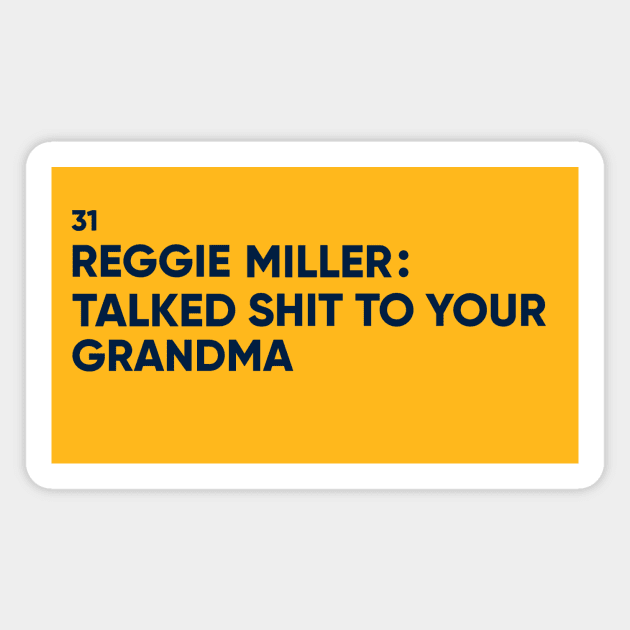 Reggie Miller Magnet by FlipFlapDox